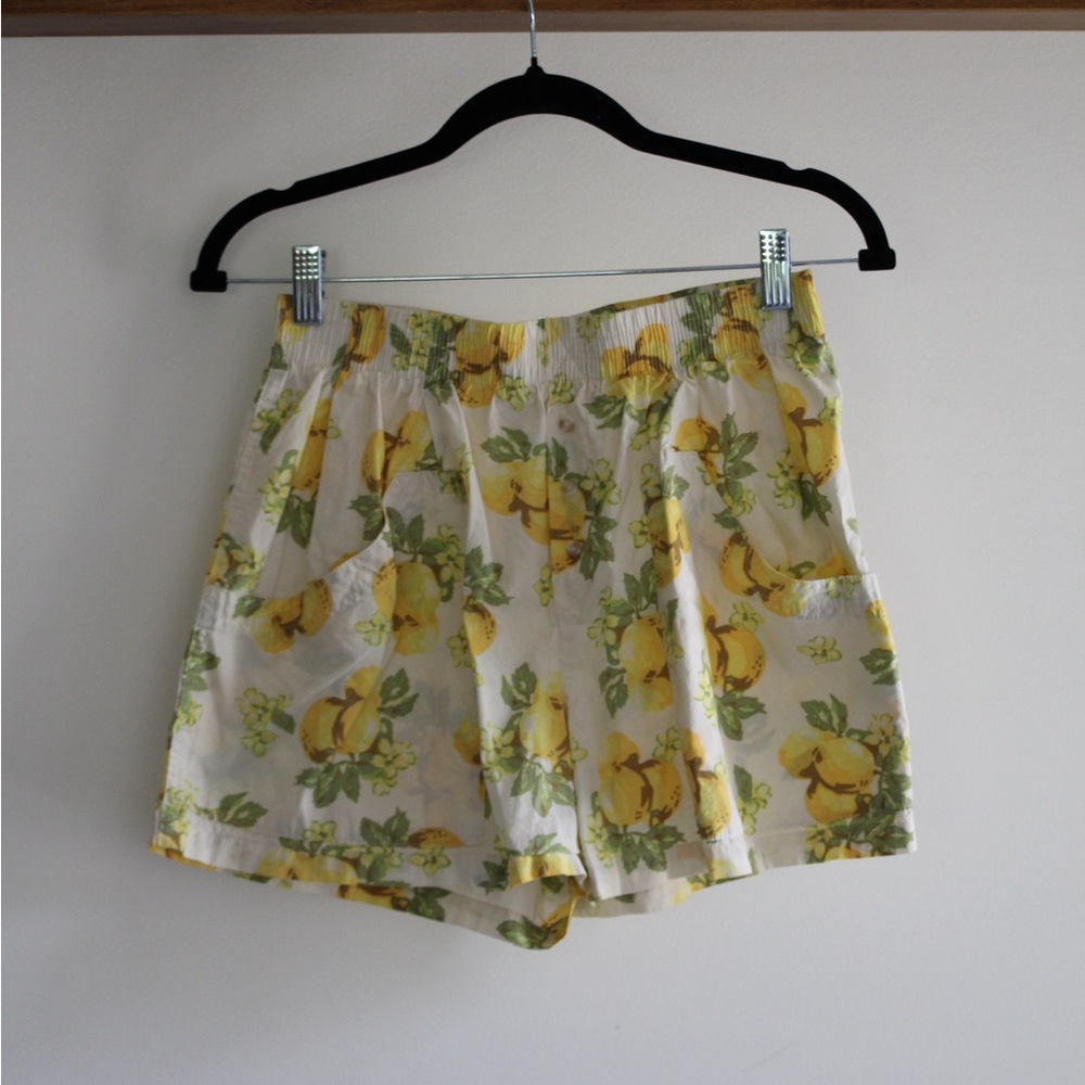 Out from Under Bailey Boxer Lemon Print Women's Shorts